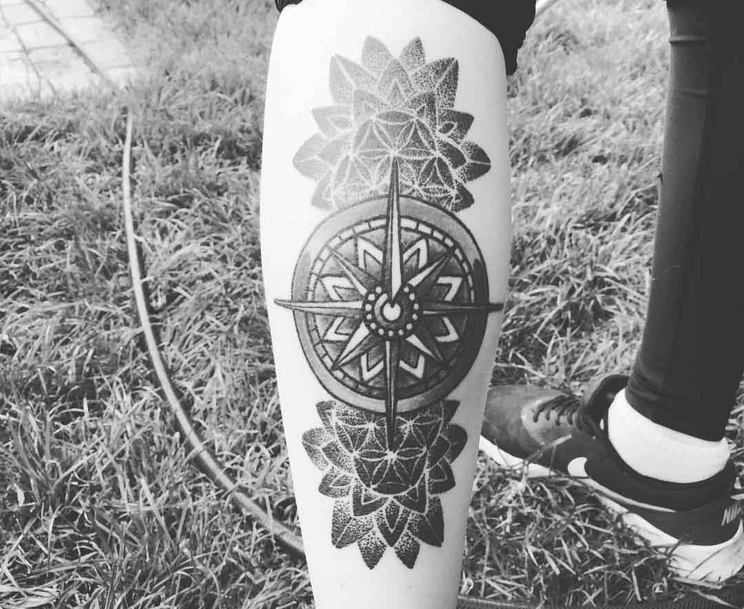 Tattoo Compass Design