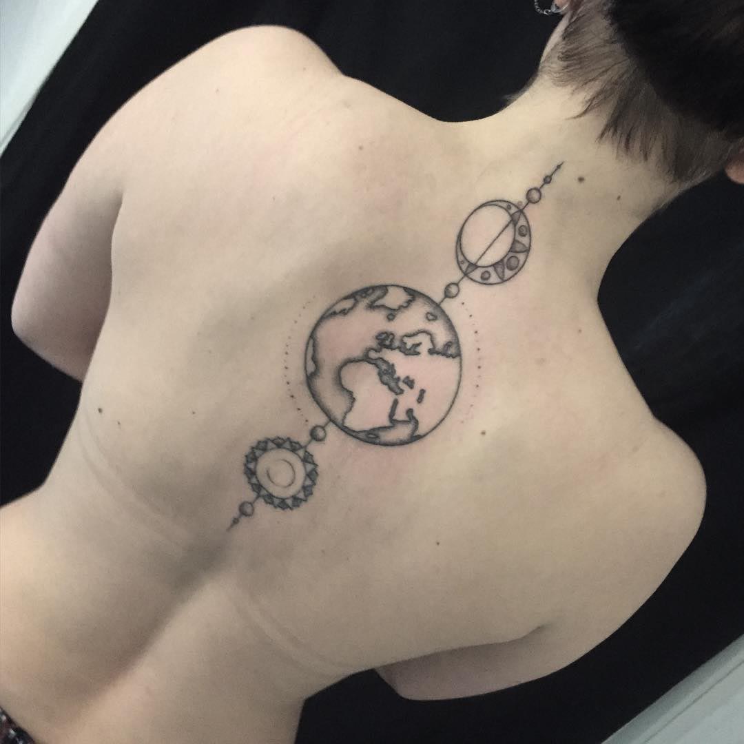 Tattoo Solar System by fmdtattoos