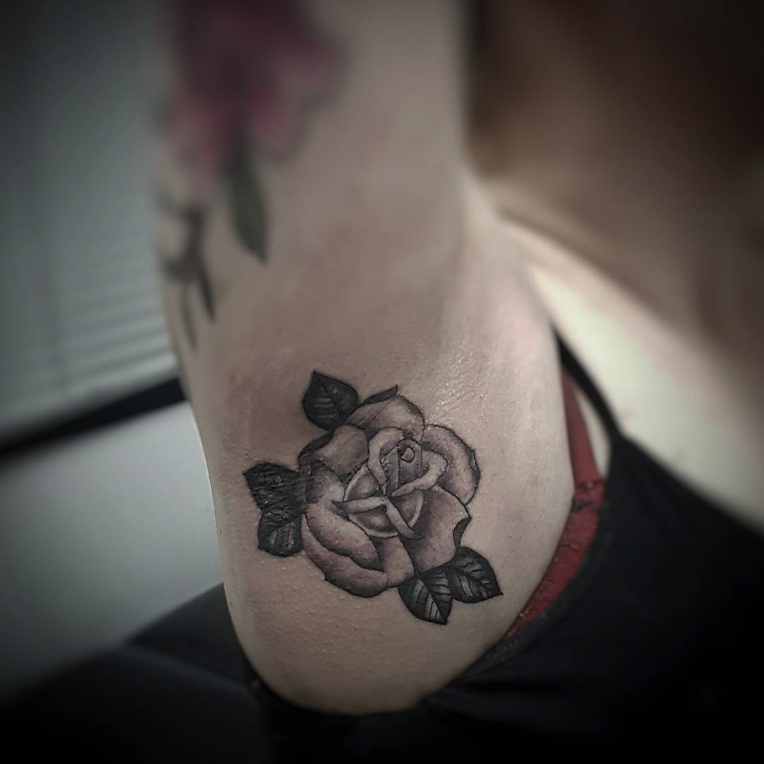 Armpit Rose Tattoo by d.abrahamcruz