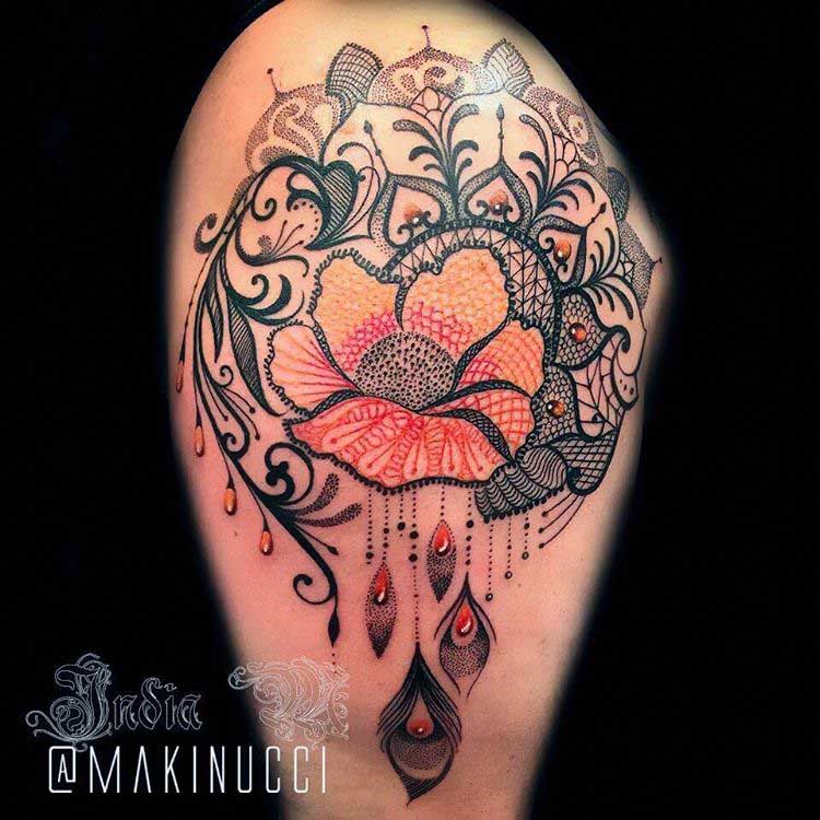 poppy tattoo baroque