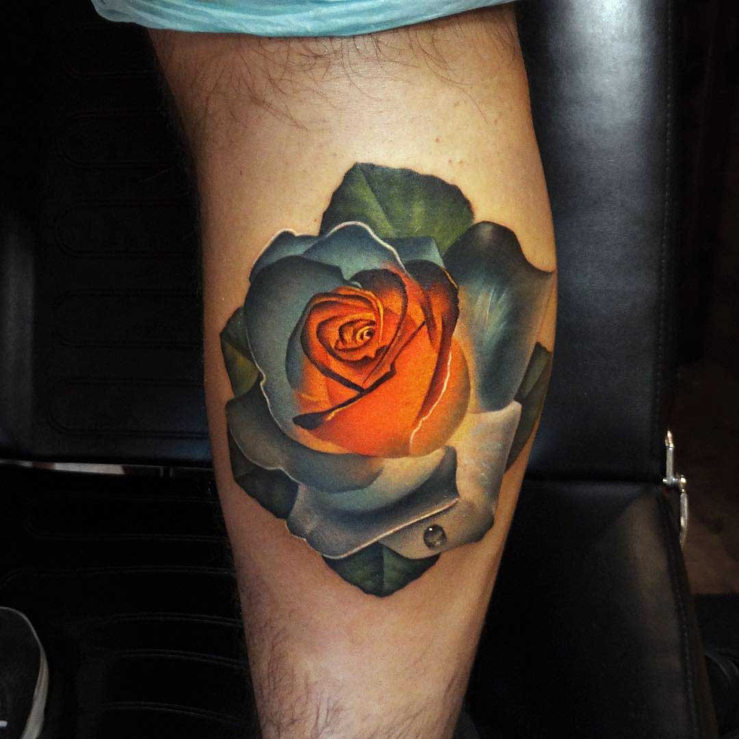 awesome rose tattoo