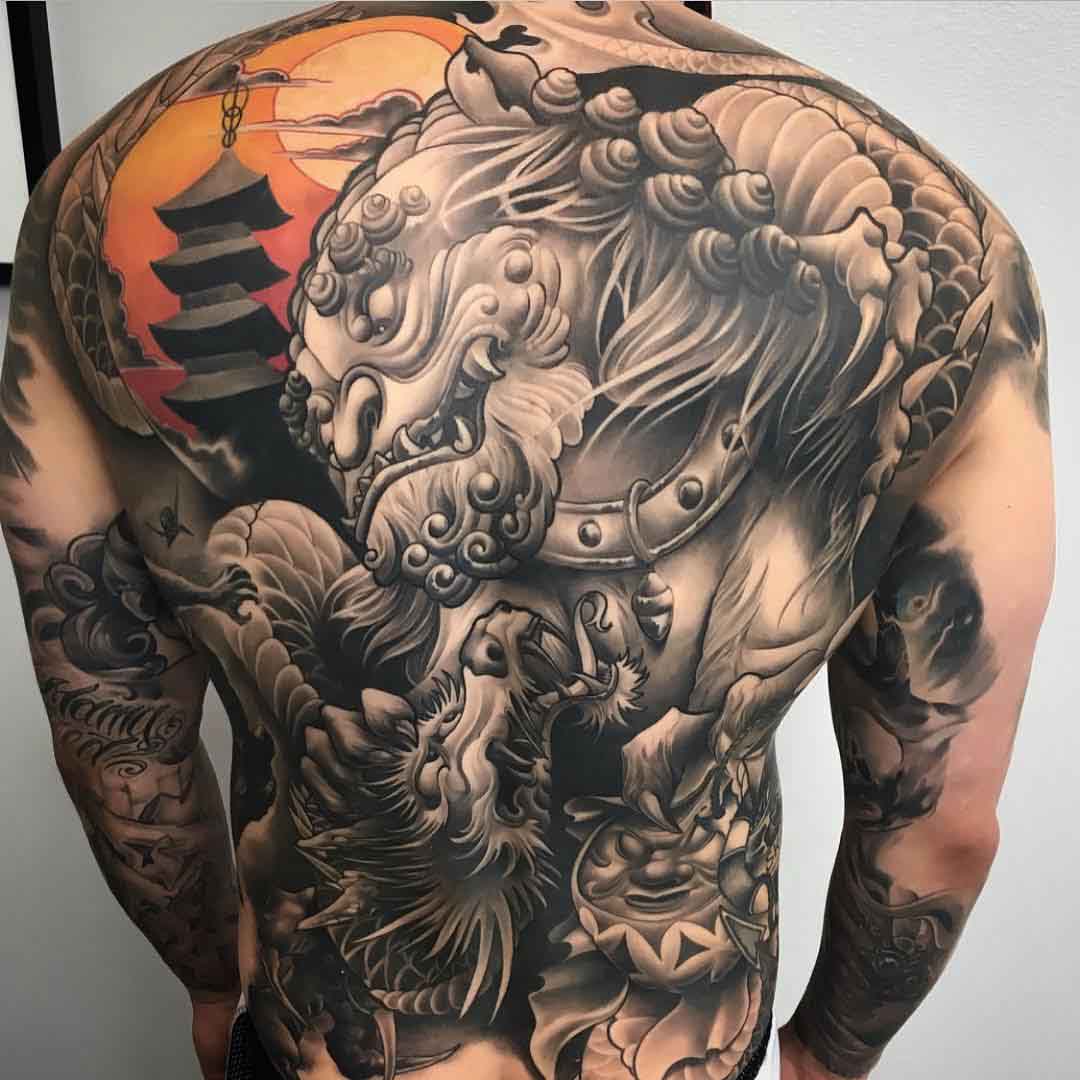 full back oriental tattoo