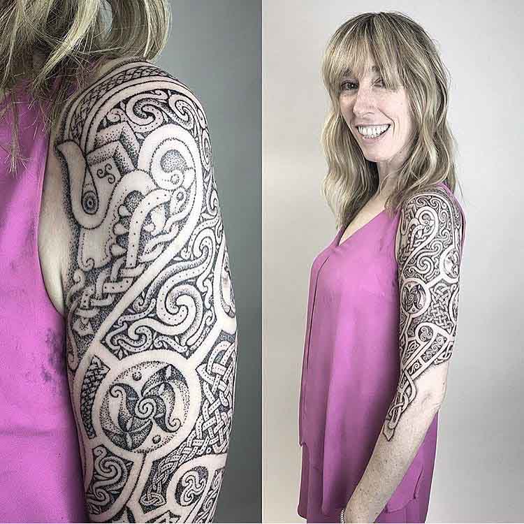 Celtic Tattoo Sleeve by Sean Parry