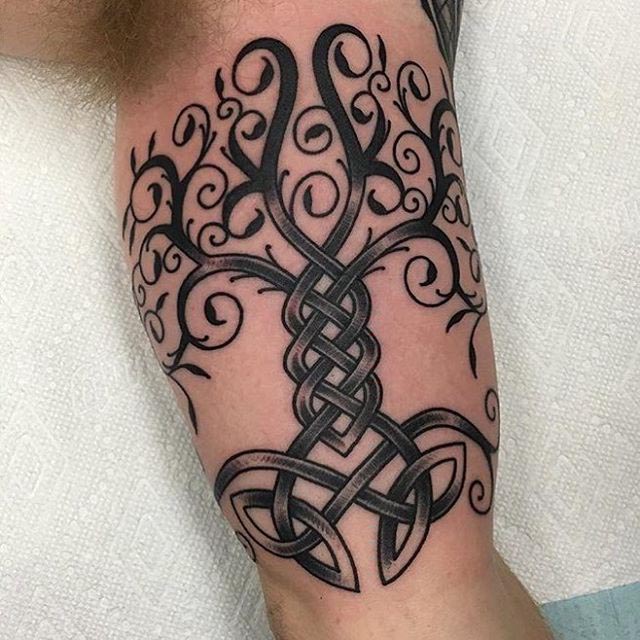 Celtic Tree Tattoo by Carolina Mansur