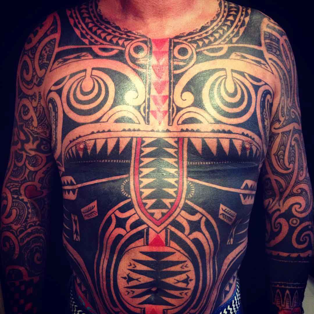 Full Body Maori Tattoo by Igor Kampman