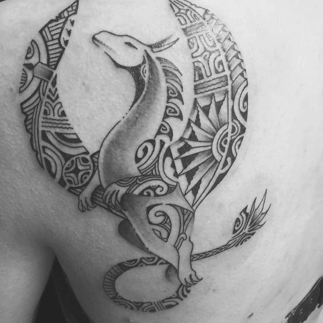 Maori Dragon Tattoo by Manamaoritatau 6
