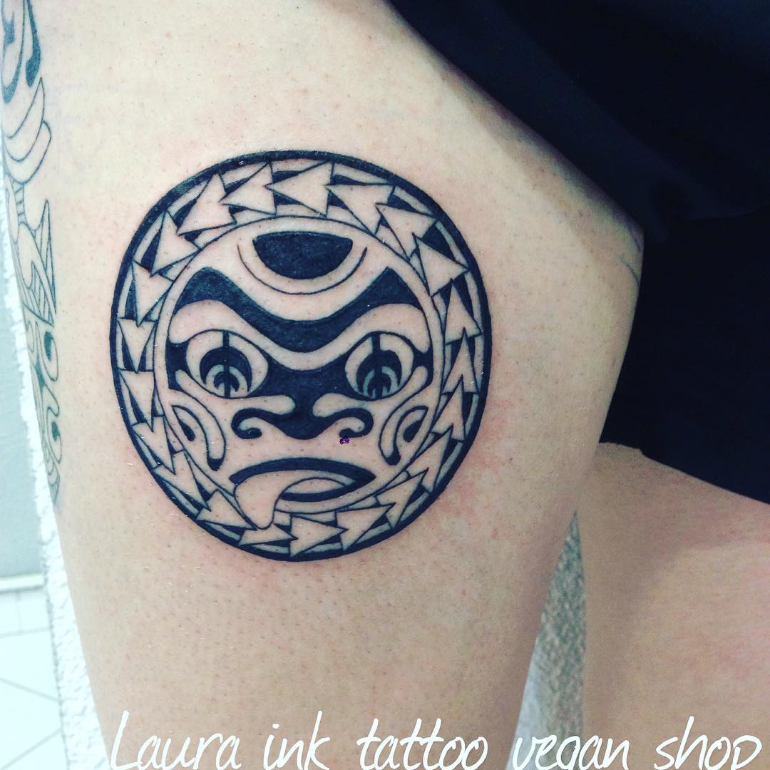 Maori Tattoo Face by Laura Ink Tattoo