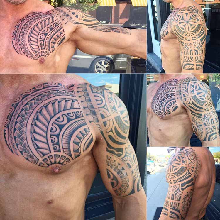 Maori Tattoo Half Sleeve by Taututattoo