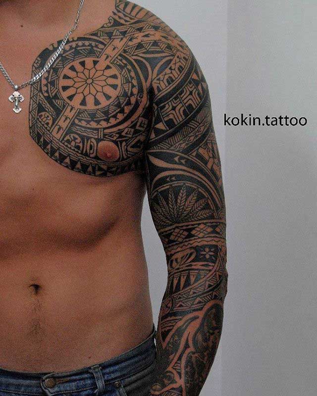 Maori Tattoo Sleeve Designs by Polynesian Tattoo
