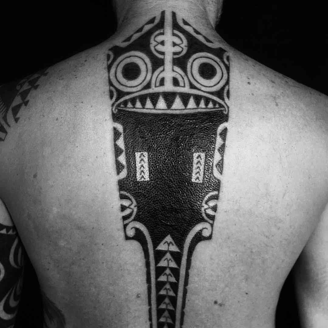 Maori Tattoo on Back by Igor Kampman