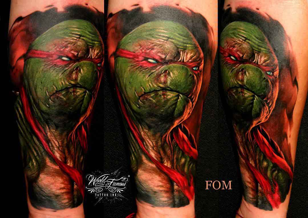 TMNT tattoo realistic Raphael