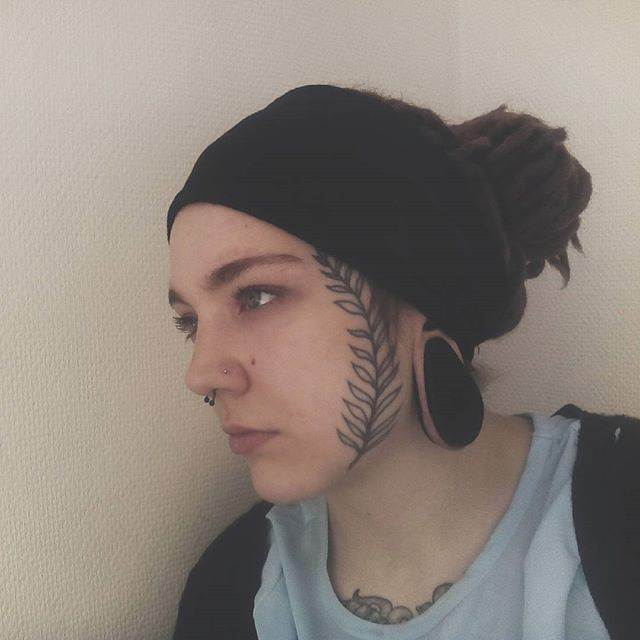 Side Face Tattoos by Dana Dankovskaya