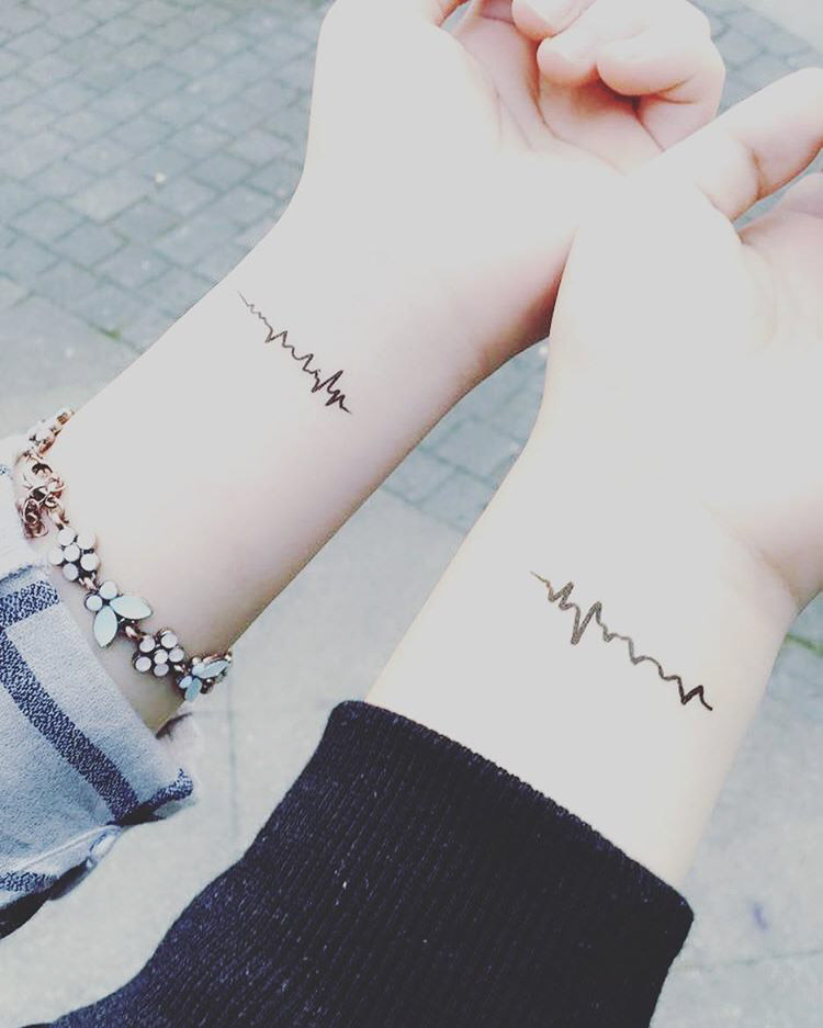 Sister Tattoos on Wrist