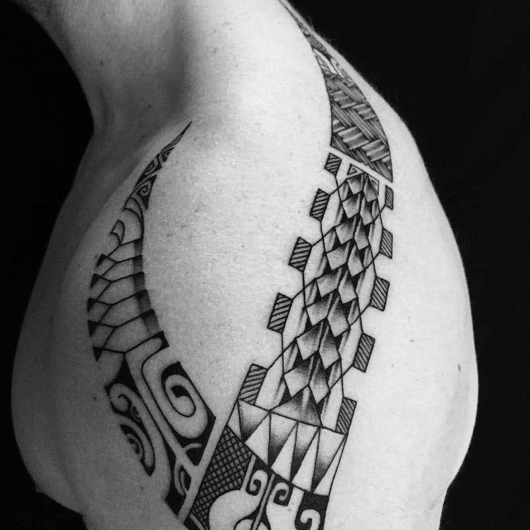 Top Shuolder Maori Tattoo Pattern by Manamaoritatau 2