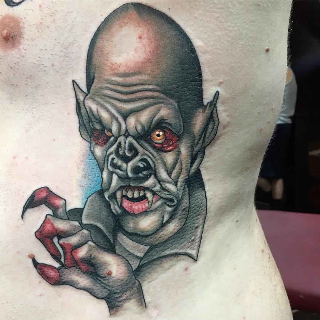creepy vampire tattoo