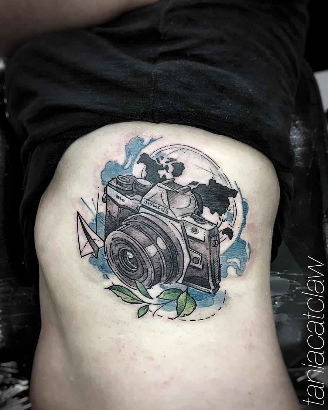 travelling camera tattoo olympus