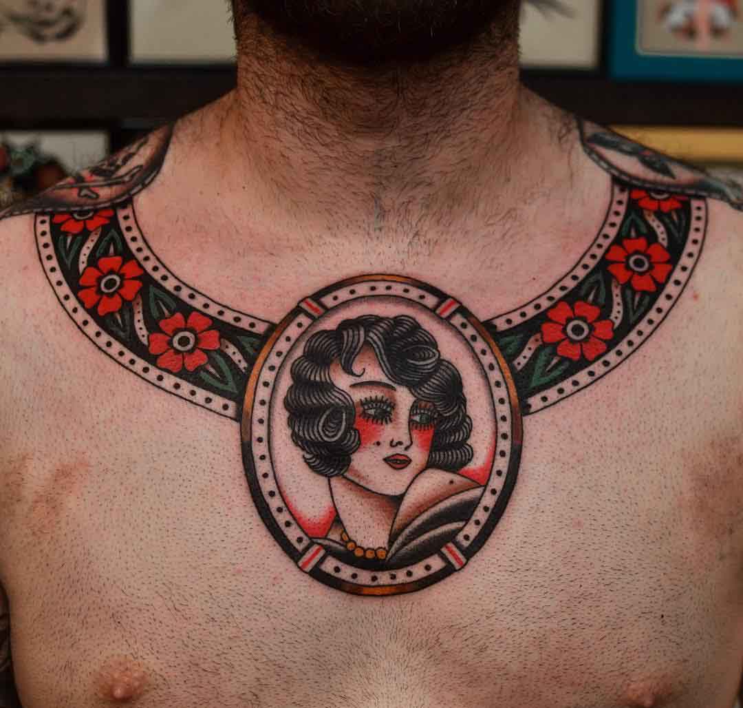 tattoo around neck traditional