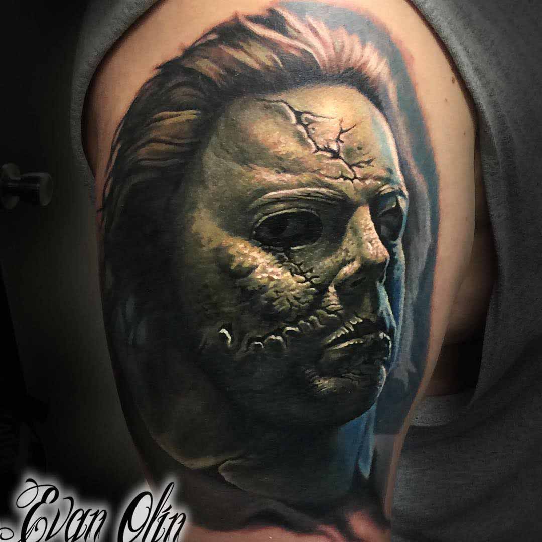 shoulder tattoo zombie realism