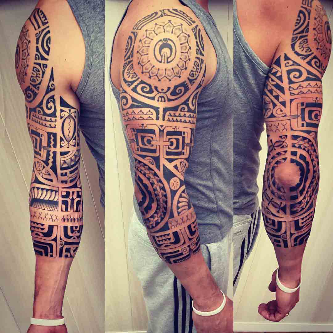 sun polynesian sleeve tattoo callendar