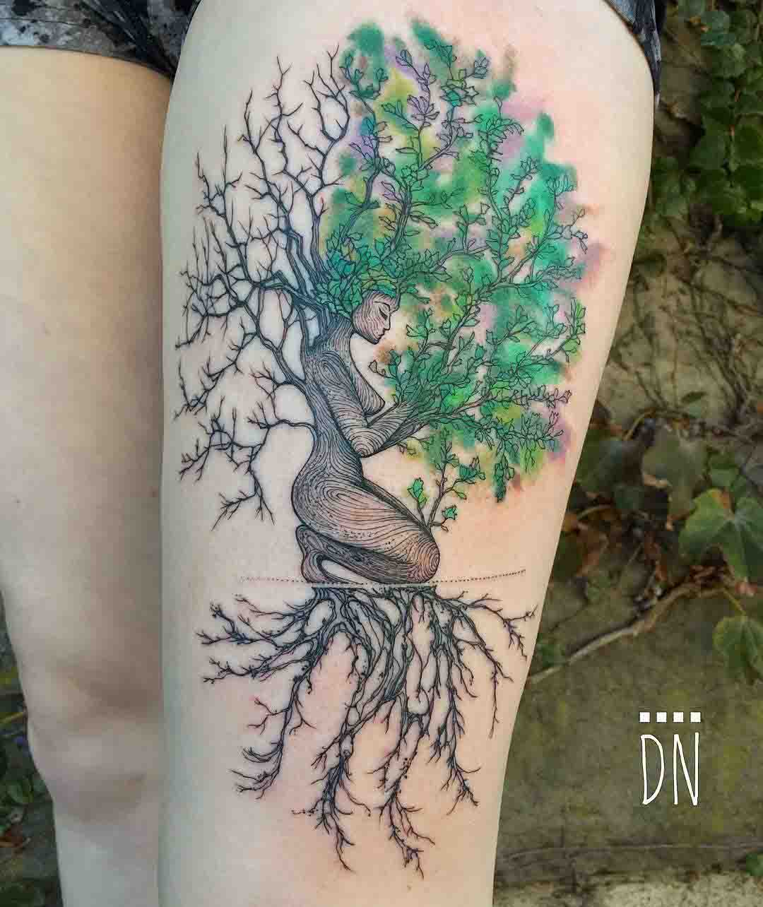 Mokosh tattoo tree
