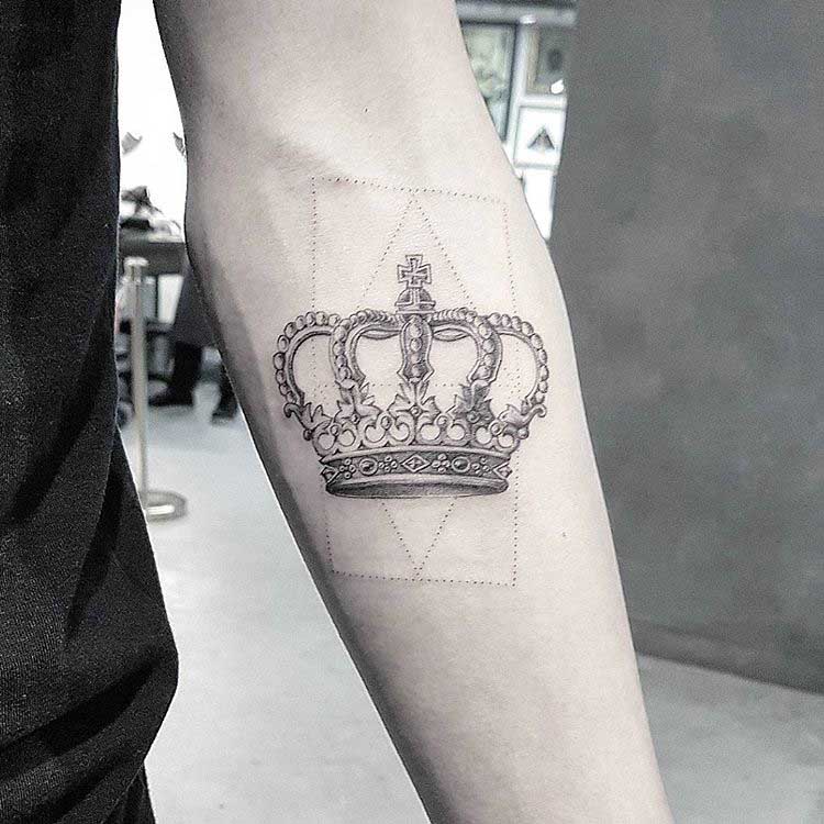 arm tattoo crown