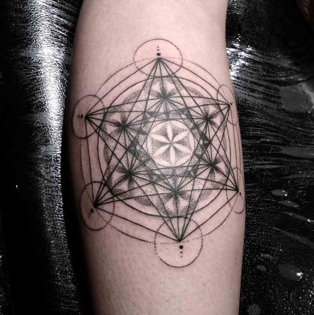 geometric spiritual tattoo design
