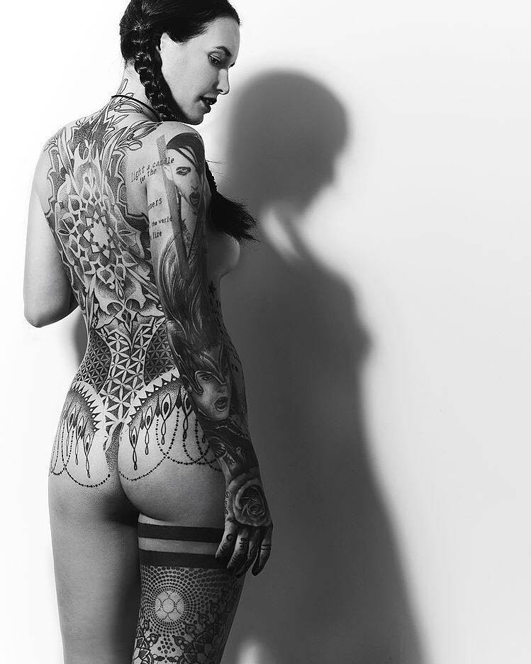 girl tattoos full body