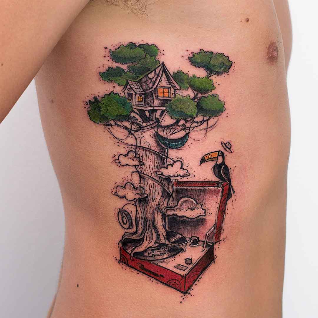 ribs tattoo tree fantastic