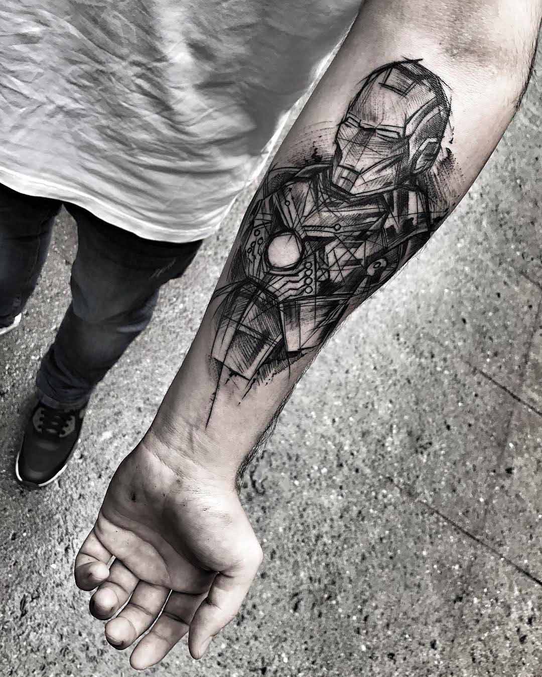 arm tattoo ironman
