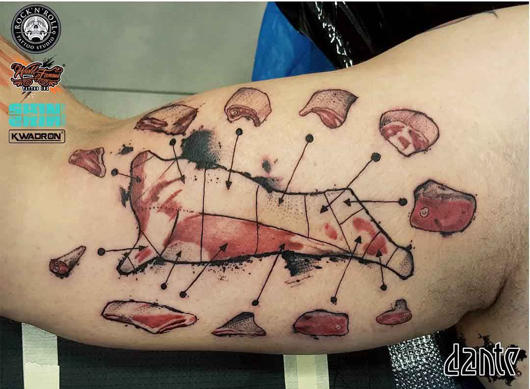 caracass parts tattoo