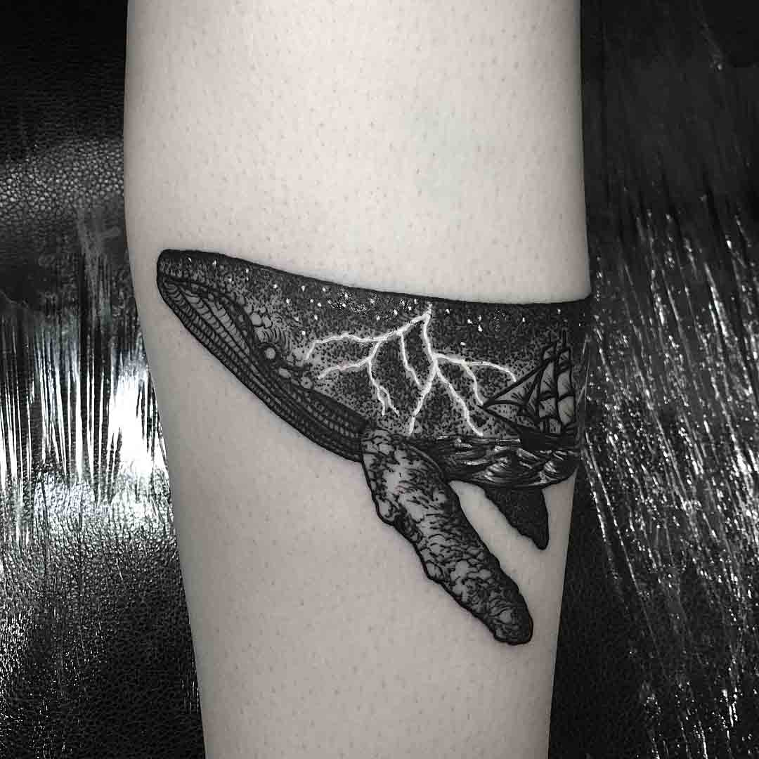 thunder inside a whale tattoo