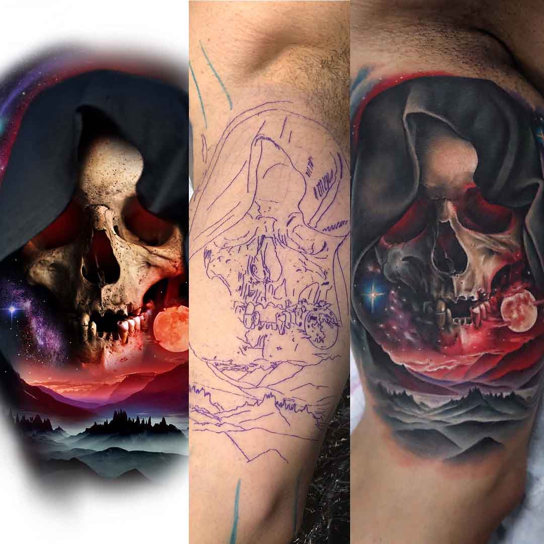 death skull tattoo