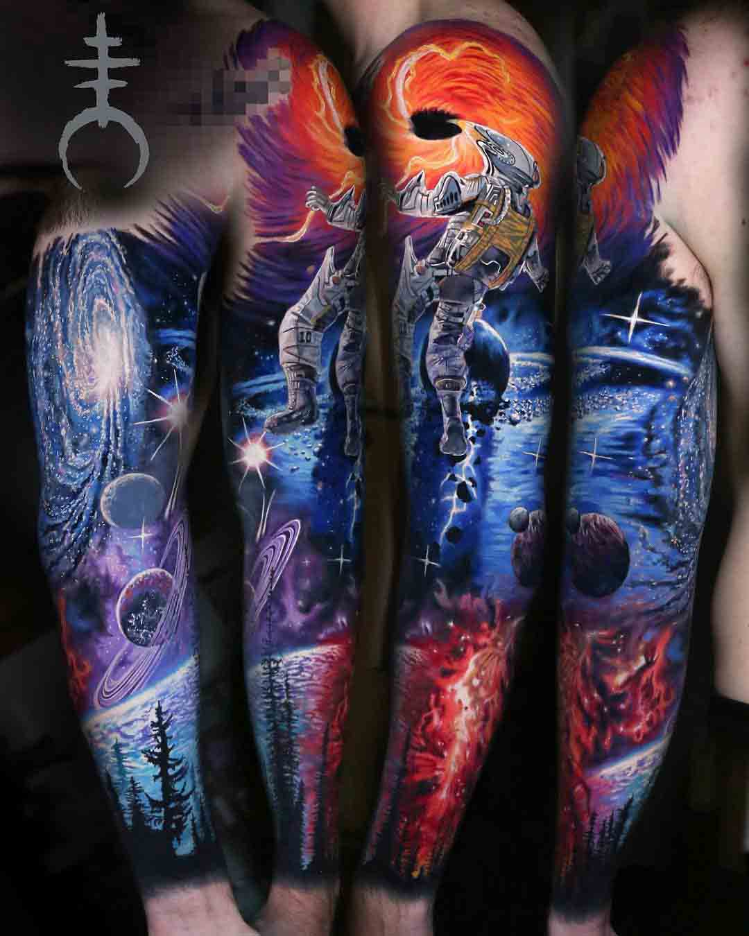 tattoo sleeve black hole