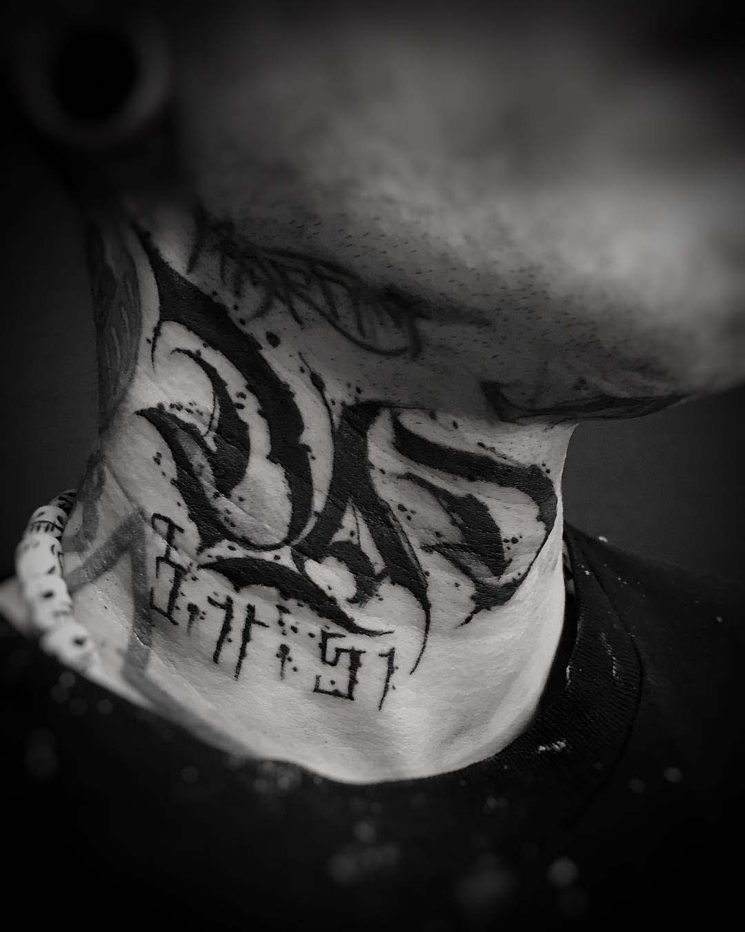 neck tattoo Dad