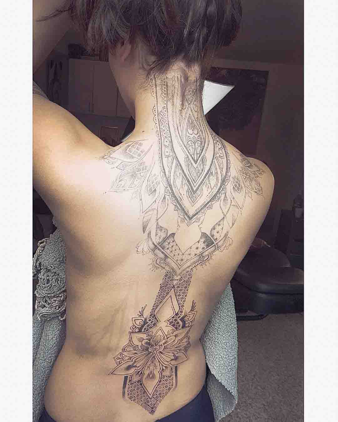 back tattoo for girl