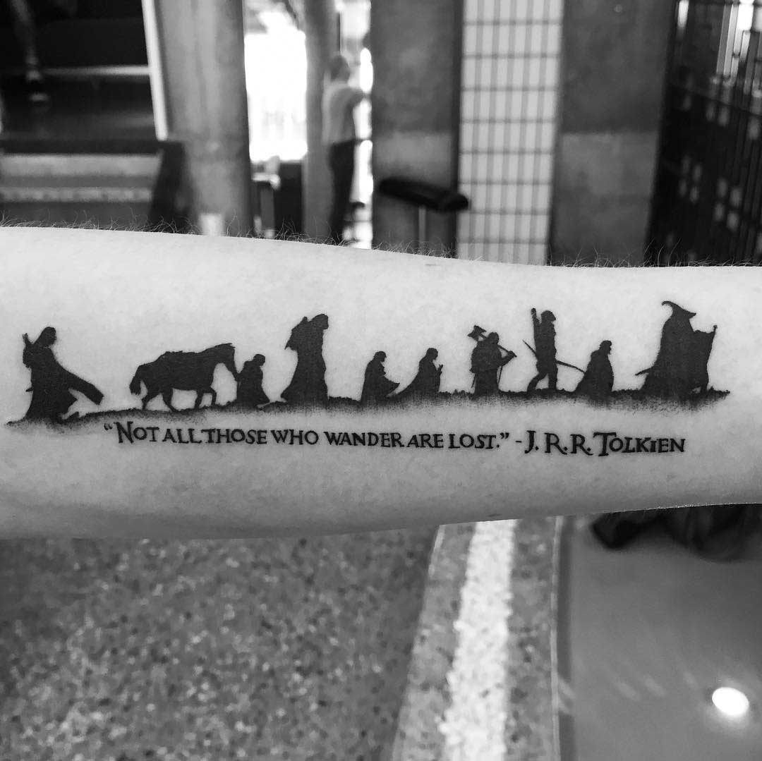 forearm tattoo lord of the rings