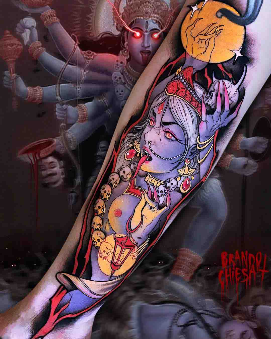 arm tattoo Kali