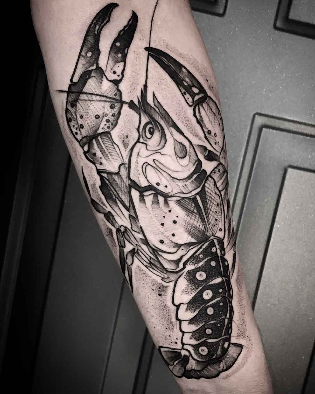 arm tattoo crayfish
